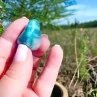 Quantum Quattro - Shattuckite - Chrysocolle - Malachite - Dioptase - Quartz - Pierre roulée - Namibie - Lithothérapie