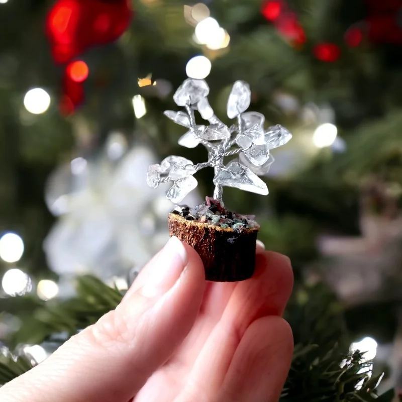 Arbre de bonheur - arbre de vie - arbre en pierre - Lithothérapie - Arbre de bonheur en cristal de roche