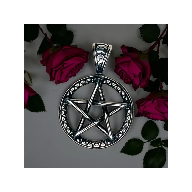 Pendentif pentacle - Bijou de sorcière - Pentagramme