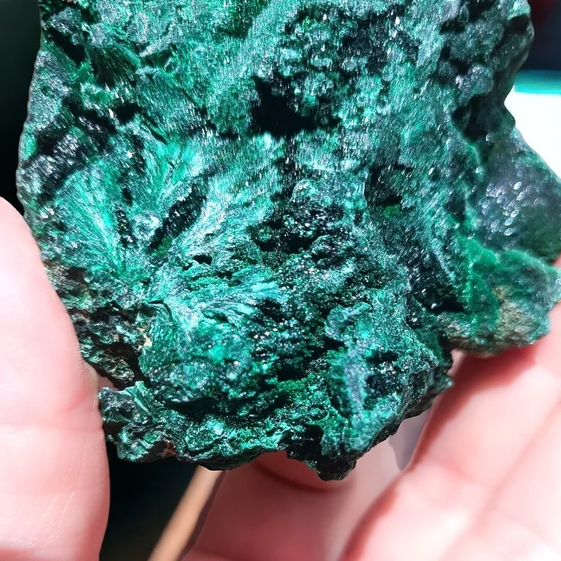 malachite, malachite fibreuse, malachite de collection