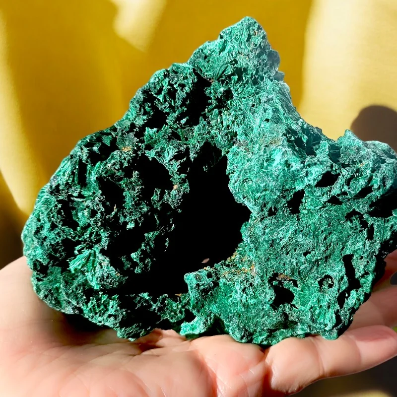 Malachite - Malachite brute - Malachite Fibreuse - Lithothérapie - Malachite du congo - Pierre de collection