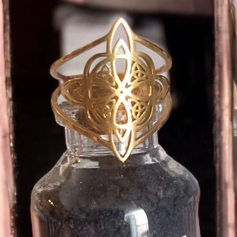 Bague Nœud de sorcière - Bijou de sorcière - bijou de protection wicca