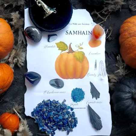 Kit de Lithothérapie de Samhain - ensemble de cristaux - Lithothérapie - boutique ésotérique