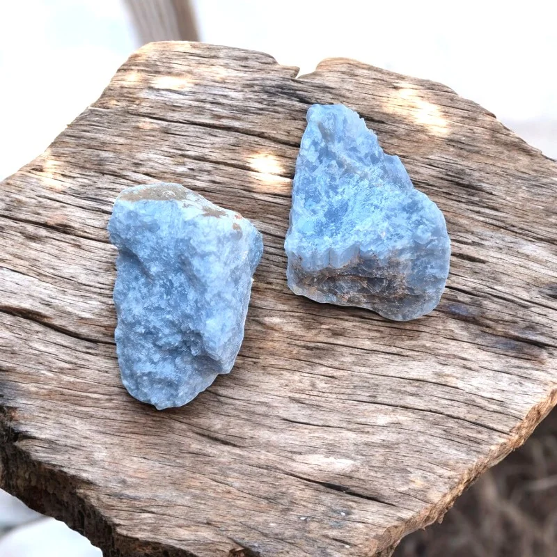 Calcite bleue - Pierre brute - Lithothérapie